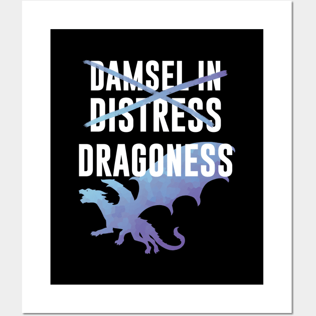 Dragoness, Not In Distress Wall Art by polliadesign